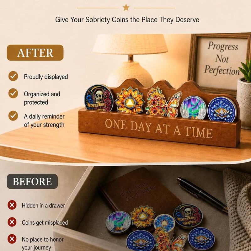 Cross-border creative wooden coin display stand, a challenge to traditional desktop coin and medal display stands, with a storage base