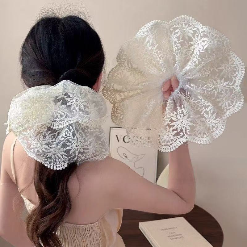 5721 대형 반지 - 30cm 화이트 레이스