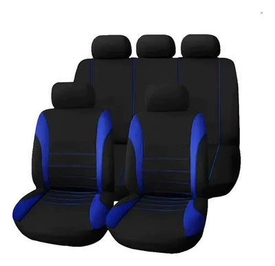 Accessories for Export to Russia, Universal seat cover - blue-9-piece-set-five-seats