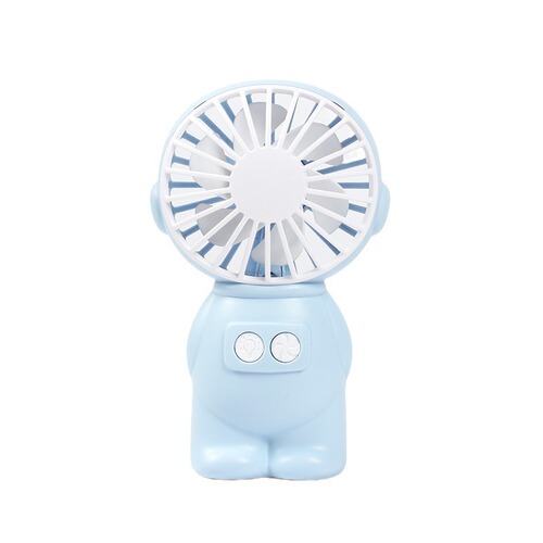 Portable astronaut office desktop small fan USB charging student with night light silent office vertical fan