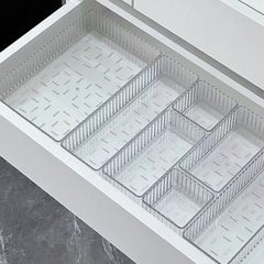 抽屉收纳盒塑料多层化妆品盒子轻奢款长方形透明亚克力桌面分格盒