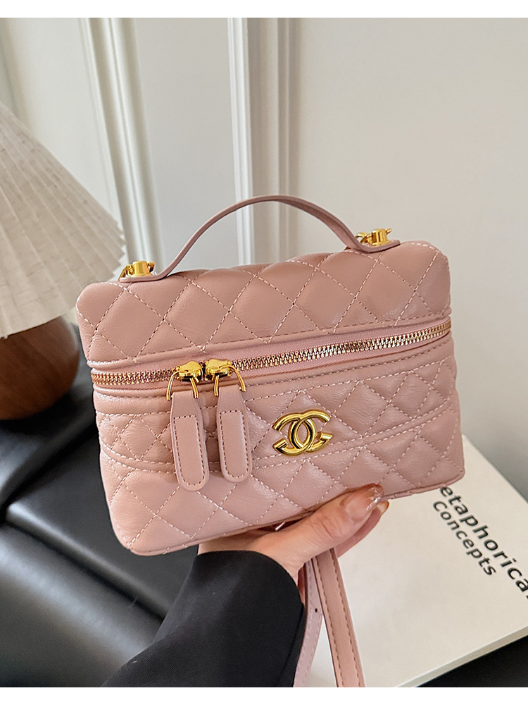 Bolsa de viento de alta calidad de diamante 2026 nuevo exquisito bolso cuadrado de estilo extranjero bolso de mujer retro versátil