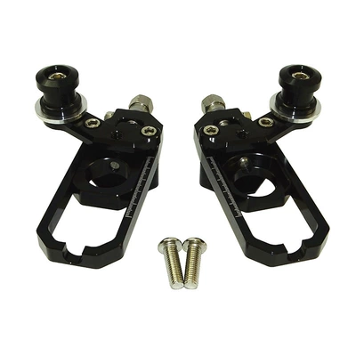 Suitable for Kawasaki Zx-6R 2009-2023 Modified Rear Flat Fork Chain Adjuster Car Chain Adjuster (Motorcycle frame) - black