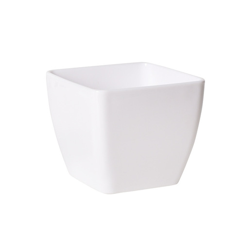 Imitation white porcelain thick succulent plant potted flower pot simple white plastic pot imitation plant desktop decoration decoration pot