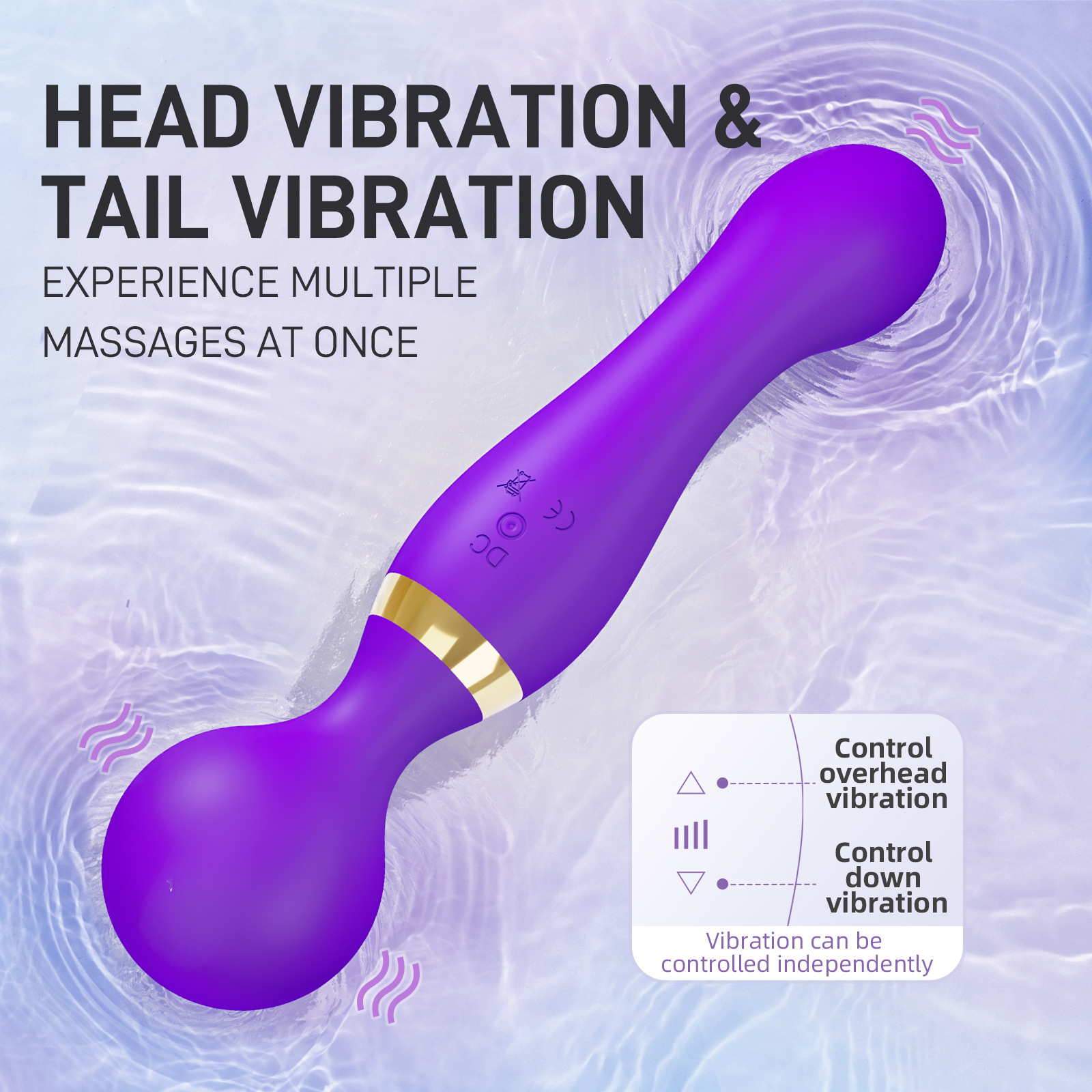 Prodotti per adulti Dual per donne Orgasmo istantaneo AV Stick Masturbatore Massaggiatore Giocattoli sessuali Vibratore_voghion.com