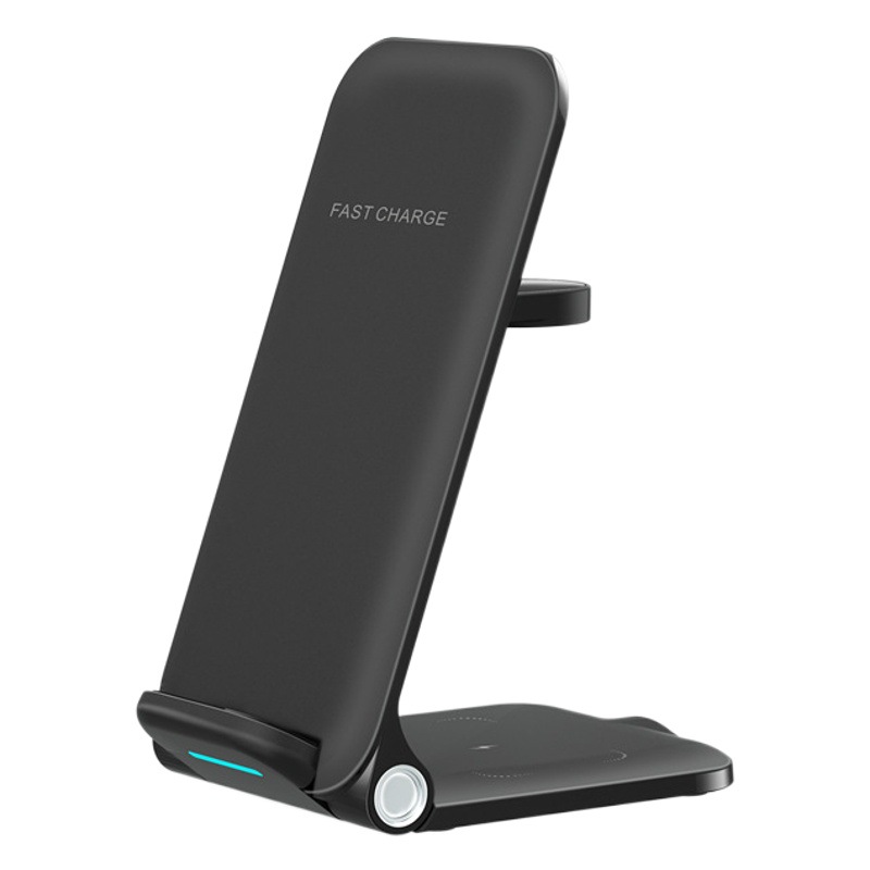 Nuevo cargador inalámbrico de tres en-uno que dobla el cargador inalámbrico para el cargador de carga rápido del soporte del teléfono móvil de Apple Huawei