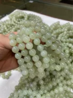 Оптовая продажа Hetian Jade Qinghai Материал 12 мм круглые бусины 16 бусин ожерелье браслет одно кольцо браслет бусины DIY аксессуары