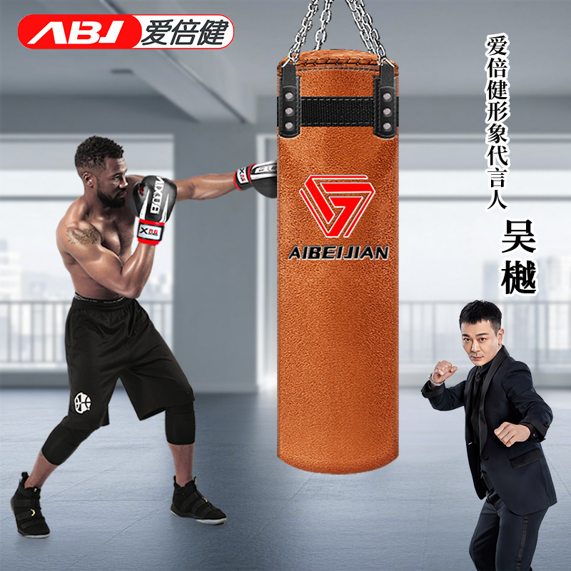 Fábrica directa suministros de boxeo bolsa de arena de gamuza sólido hueco colgando bolsa de arena de boxeo suministro suficiente