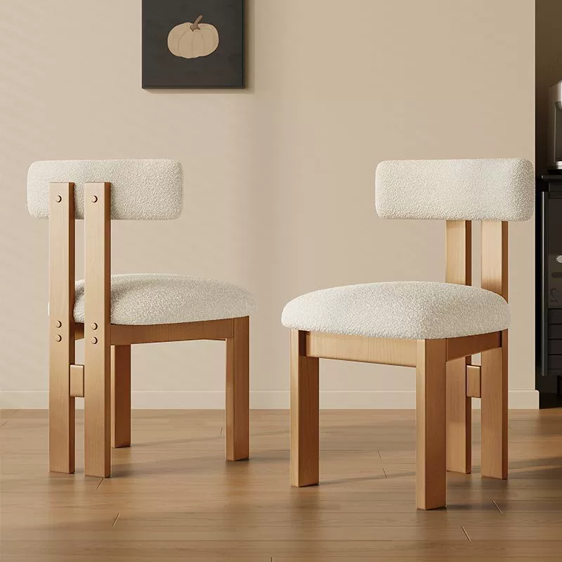 Северные дикие стулья Современные винтажные французские стулья из цельного дерева