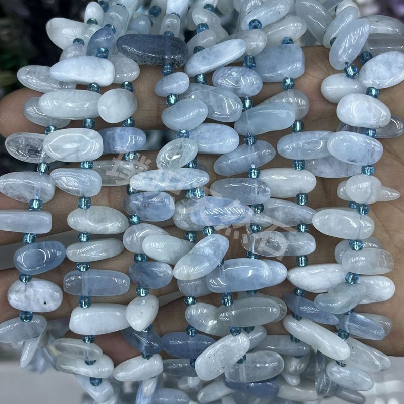不规则长牙碎石天然石紫晶水晶玛瑙隔珠半成品DIY饰品手链配件|undefined