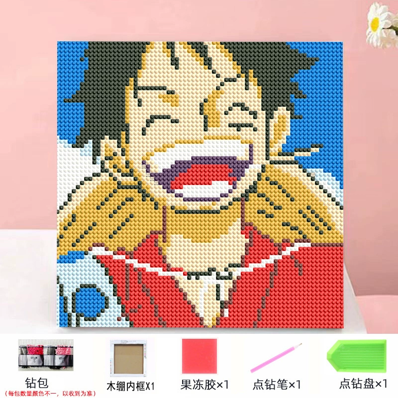 Набор алмазной мозаики DIY Kuromi и мультфильмы 20×20 см, рамка-наклейка, детское творчество
