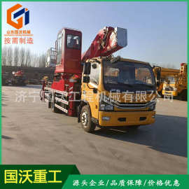 24米蓝牌高空车 隧道施工登高车图片 陕汽45米高空作业车视频