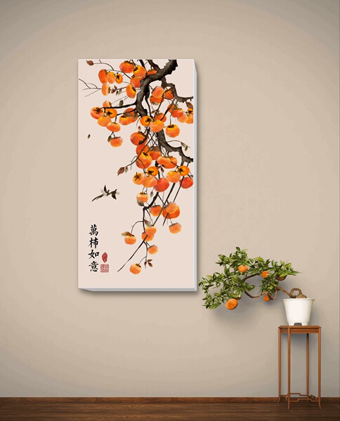 Frameless new Chinese -style indoor oil graphic print printing…