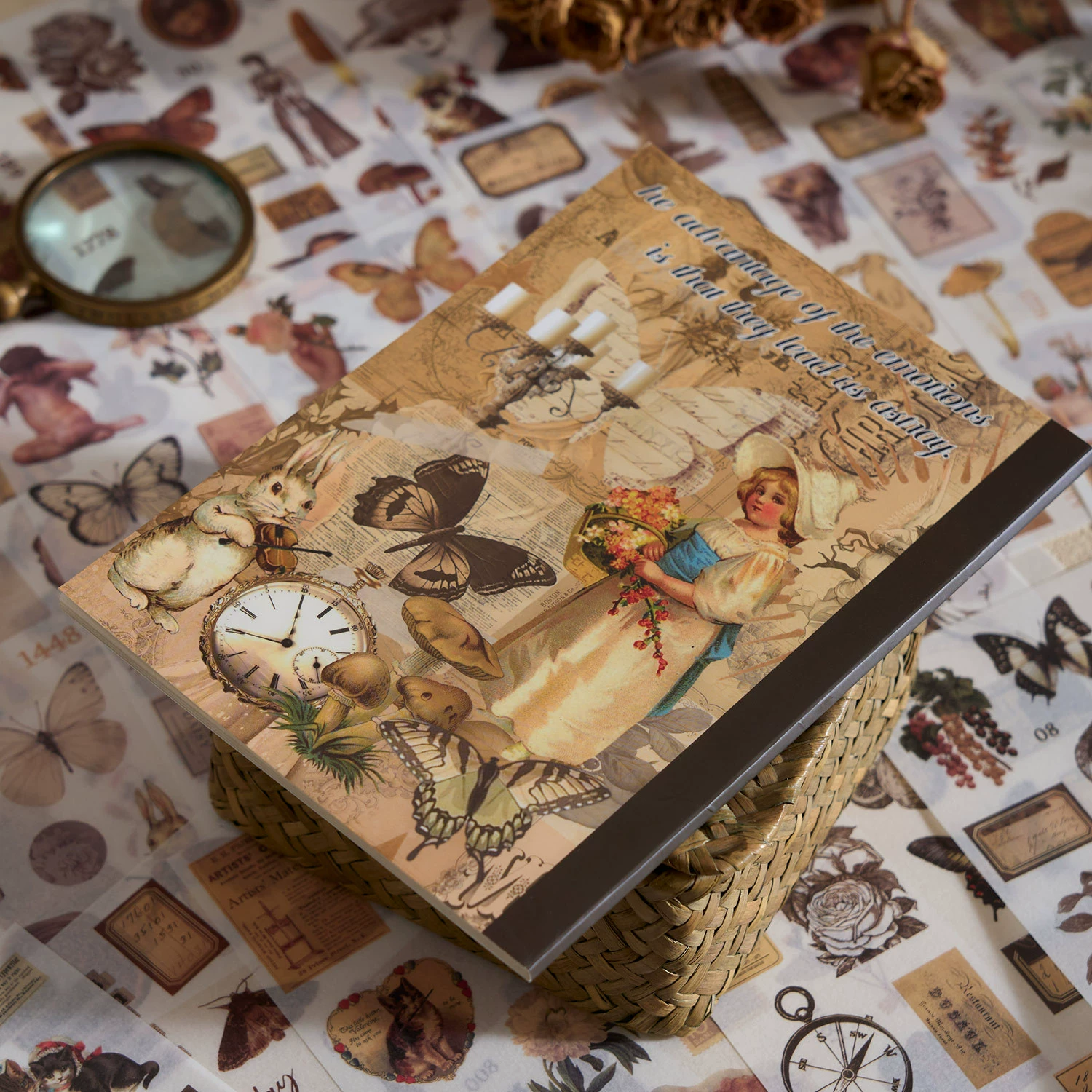 PET японская вырезная пленка наклейка книга Xise Shaoguang серия лёгкие ретро материалы, справочник DIY ландшафтного коллажа