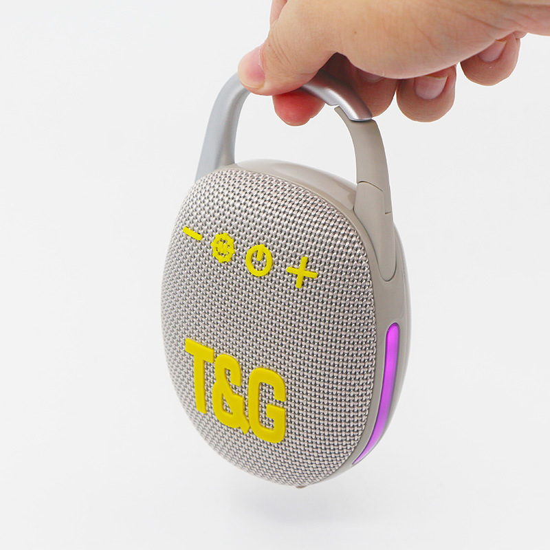 新型tg447アウトドア登山用カラビナ付きBluetoothスピーカー ワイヤレスTWS大音量ミニclip5ギフト用スピーカー|undefined