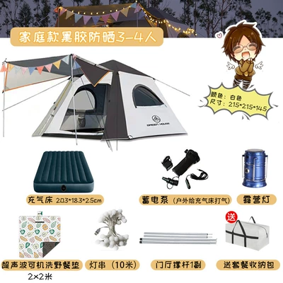 Delicate Camping Anti-rainstorm, Çadırlar - white-package-three-3-4-people
