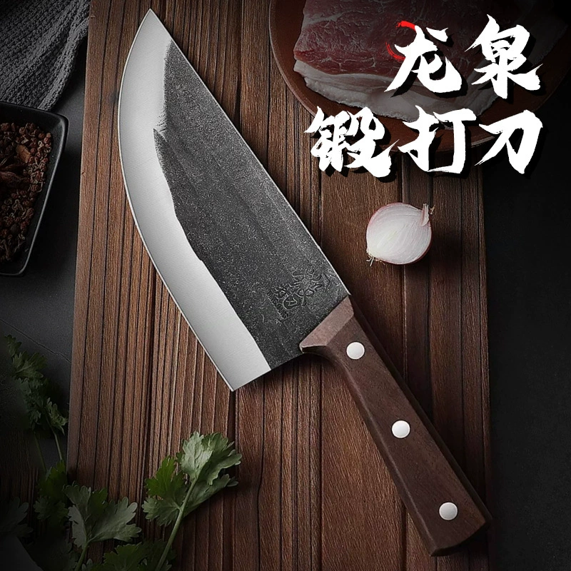 Кованый кухонный нож для дома и торговли, нож для убоя свиней, нож для обвалки, нарезки, мясоруб, рубящий нож для костей, официальный фирменный магазин