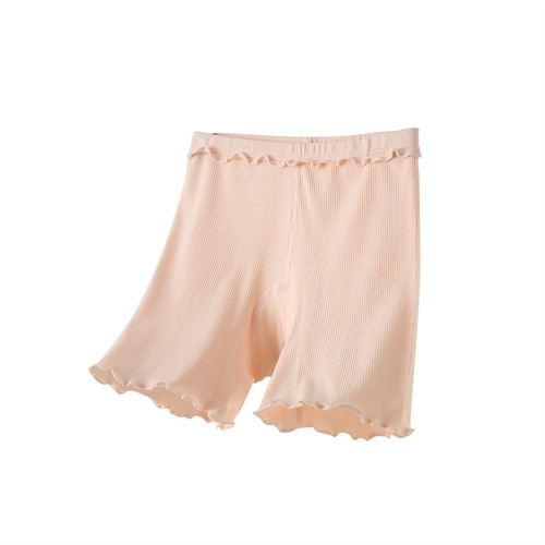 Girls' A-Grade Modal Cotton Safe Pajama Bottoms 7A Antibacterial Children's Baby Pants Leggings Anti-peek Two-in-One Shorts