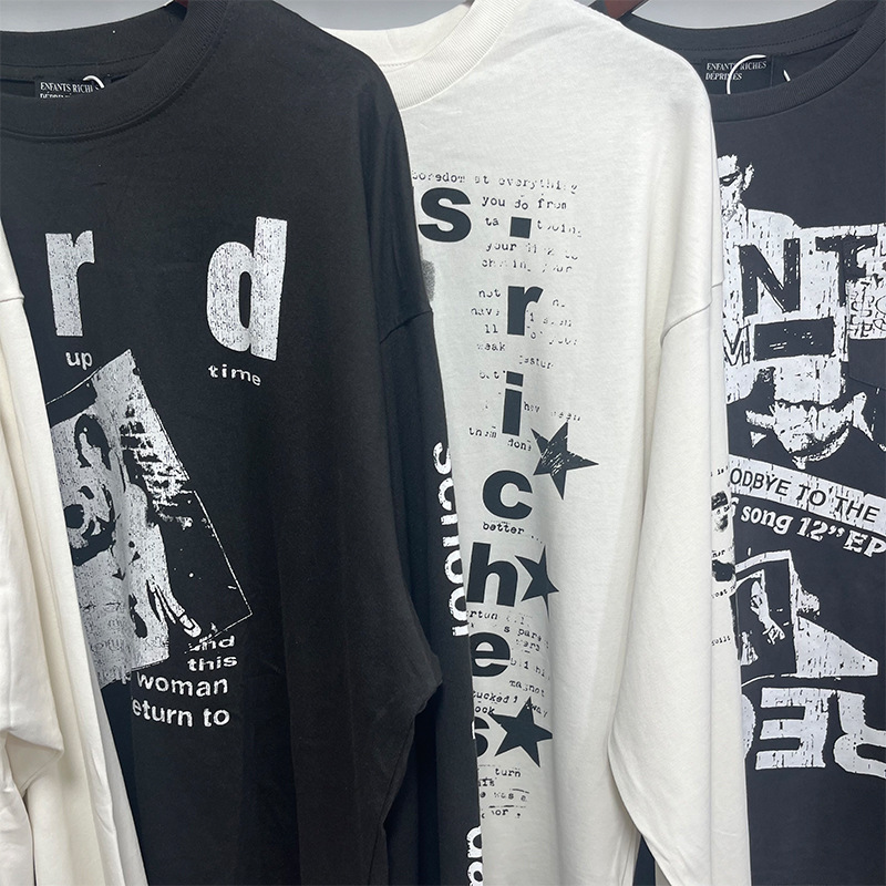GMABCD Unisex Portrait Graphic Long-Sleeve T-Shirt – Relaxed Cotton Streetwear - detail 7