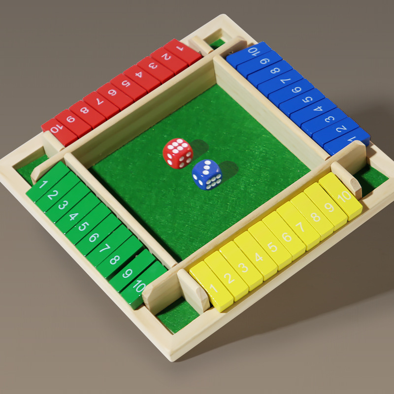 Juego de flop de cuatro lados, fiesta de bar, ocio, juego interactivo, juguetes digitales, juegos de mesa para padres e hijos para niños, orden de vino