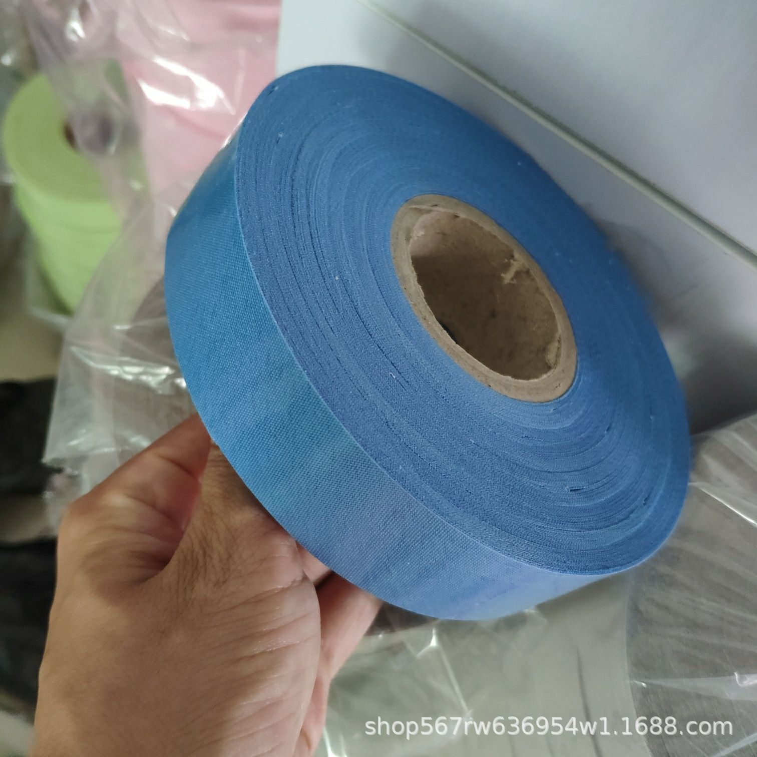 En stock venta al por mayor sarta de poliéster 3,0 cm borde tira de envoltura borde tira de tela con cortina delantal impermeable