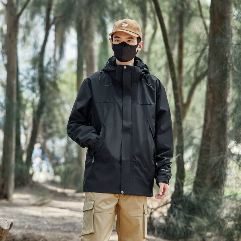Куртка для пары, спорт на открытом воздухе, ветрозащитная и водонепроницаемая куртка для альпинизма, одинарная куртка, стиль для пары, легкая и портативная.