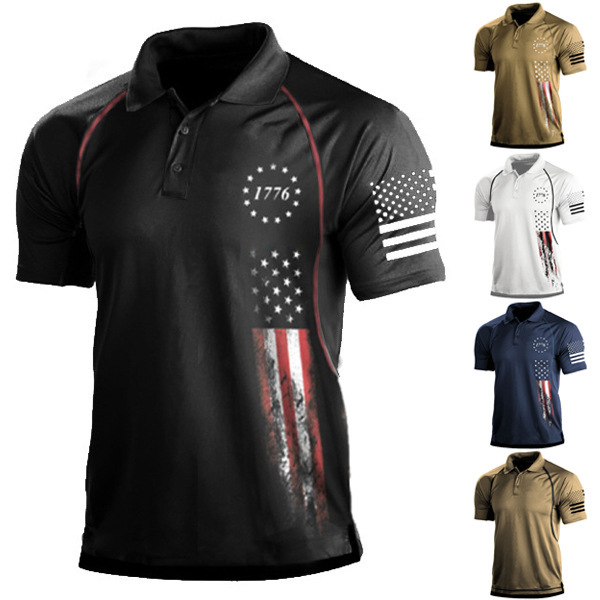 Cross-border takeaway summer new large size men's casual fashion printed short sleeve T-shirt a generation of source manufacturers