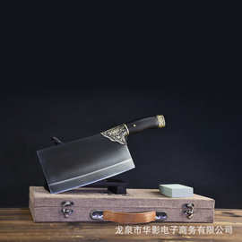 龙泉华影一件代发锻打菜刀不锈钢菜刀厨房两用刀