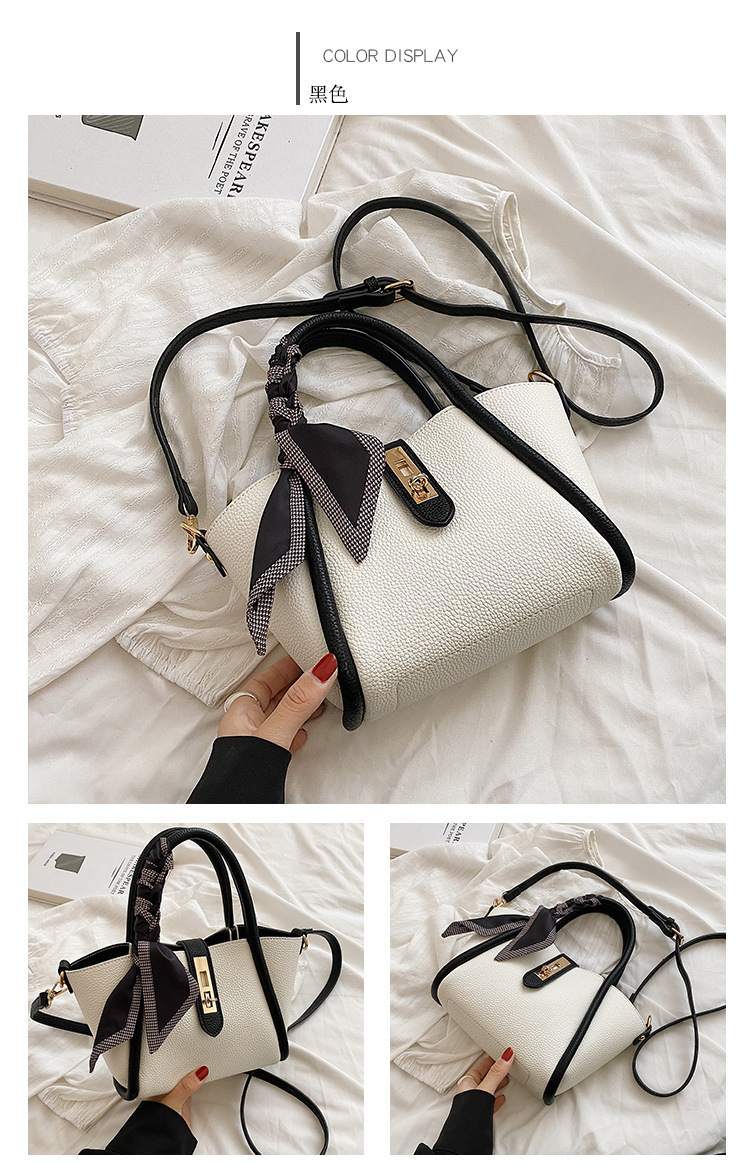 The new trendy women's bag for the summer of 2025, a simple commuting bucket bag with a large capacity and a single-shoulder handbag for women undefined