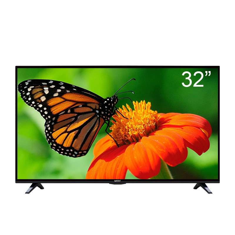 Smart TV нескольких размеров (32–110 дюймов), Smart OS, HDMI/VGA режим монитора, чёрная рамка