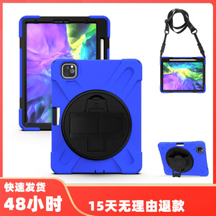 适用iPad Air4 10.9海盗王旋转PC支架硅胶平板套2020背带防摔壳-阿里巴巴