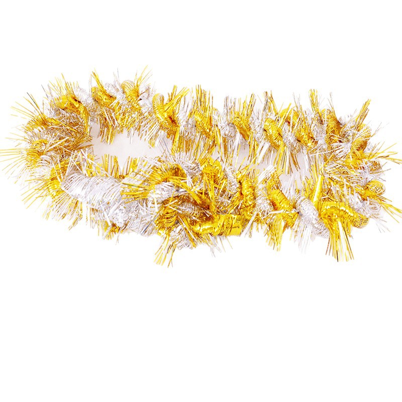 Venta directa de fábrica Festival celebración decoración doble dragón color raya lana raya Navidad cumpleaños diseño guirnalda color raya 2 M