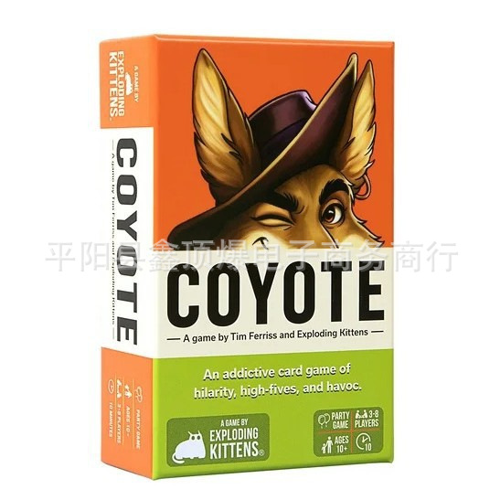 Кросс-бордер новый продукт Tim Ferriss Exploding Kittens Coyote Exploding Kittens Coyote Игра