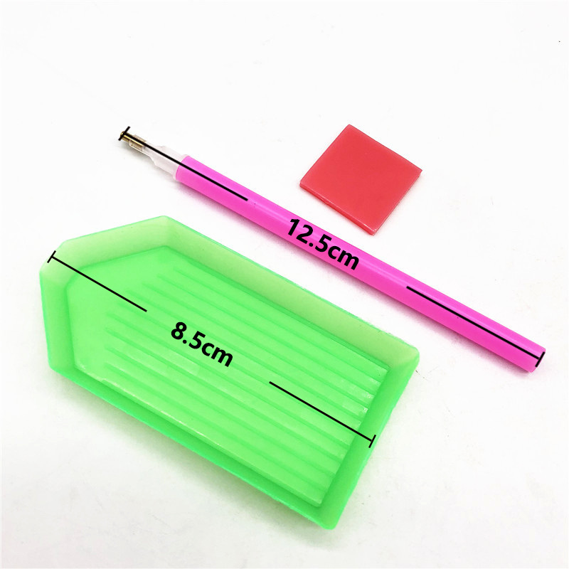 Universal de un solo punto de cabeza de cobre DIY diamante pintura kit ladrillo pintura diamante pluma Cruz puntada herramienta soporte de madera