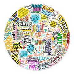 50張彩色英文短語貼紙汽車行李箱冰箱手機電腦裝飾貼紙批發