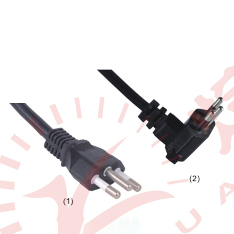 三芯巴西插头 XH063A  XH063B系列带品字尾电源线插头