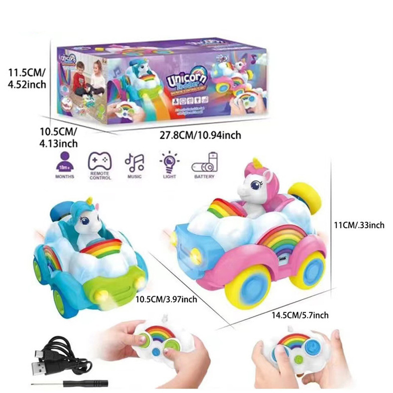 Cross-Border 2.4g Remote Control Three-Wheeled Unicorn Stunt Car Twist Car Remote Control Unicorn Stunt Car Toy Car Cross-Border 2.4g Remote Control Three-Wheeled Unicorn Stunt Car Twist Car Remote Control Unicorn Stunt Car Toy Car