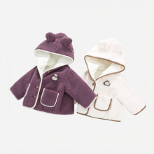 女童外套秋冬季2024新款宝宝冬装上衣保暖小儿童加绒加厚毛呢大衣