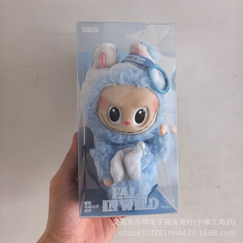 拉布布POPMART泡泡玛特LABUBU春天野搪胶毛绒公仔挂件潮玩盲盒|undefined
