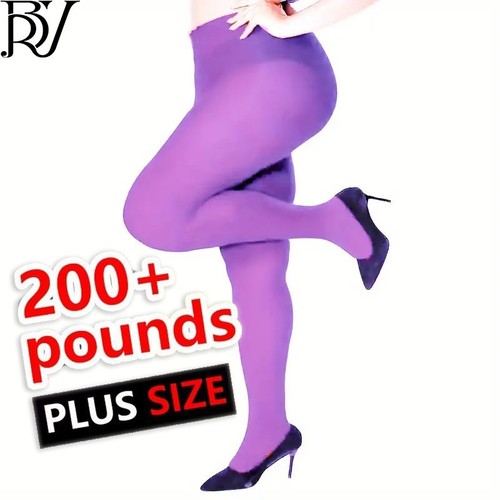 Plus Size Fashionable & Sexy 80D Plus-Size Belly-Control & Hip-Lifting Base Silk Stockings Pantyhose