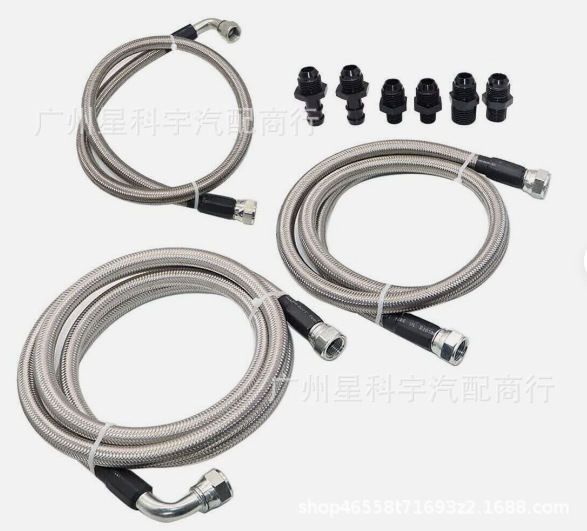 96-02 Ram Cummins 5.9L 47RE TrANsmission CooLer Line Kit-10AN Heavy Duty
