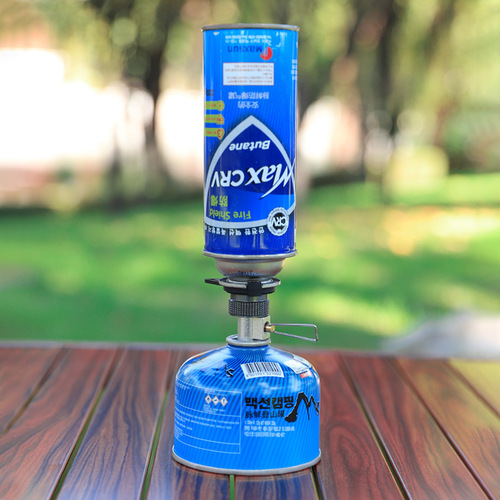 Outdoor multi-purpose converter flat gas converter with bracket camping stove fixed gas tank butane gas stove head connector