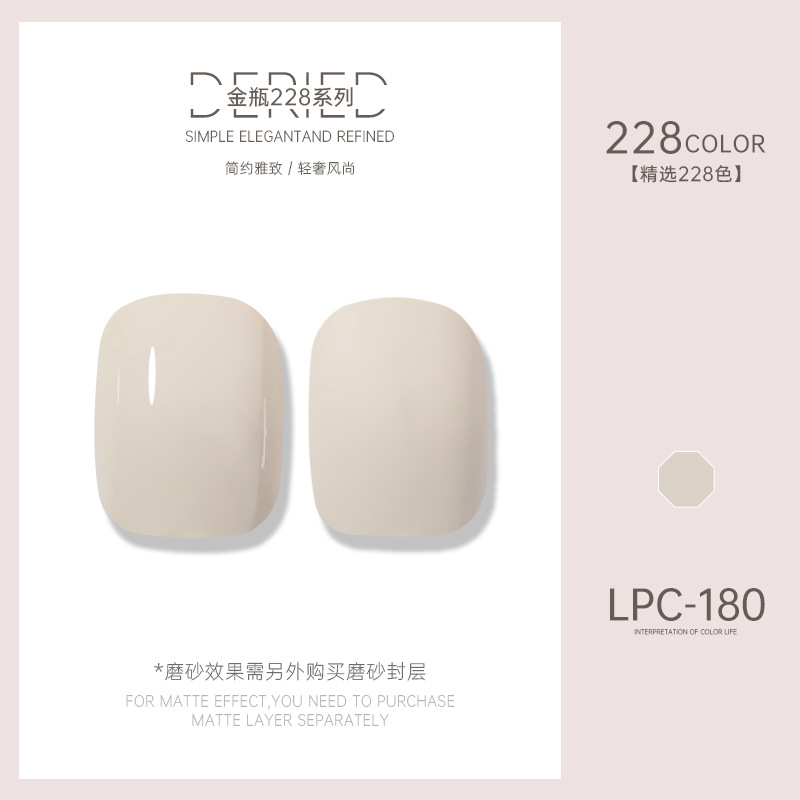 Esmalte de uñas transfronterizo al por mayor nuevo esmalte de uñas 228 colores de fototerapia esmalte de uñas esmalte de uñas color popular