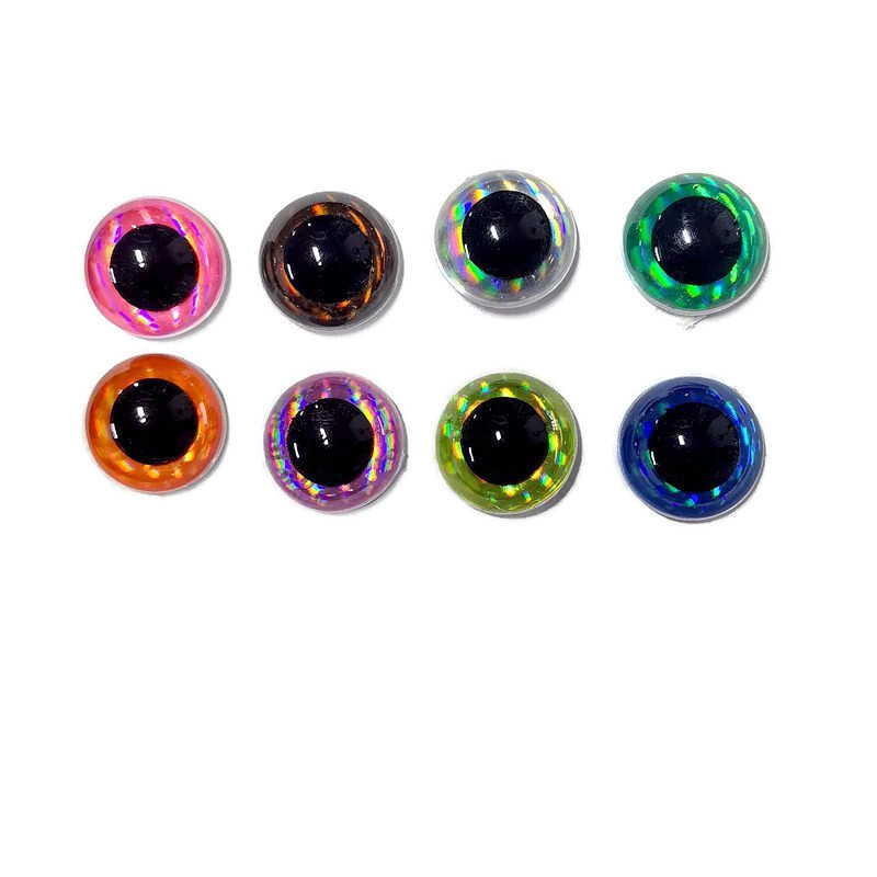 Resin Glitter Crystal Eyes, Colorful Glitter Eyes, Plush Toy Plastic DIY Accessories, Eyeballs, Animal Simulation Eyes