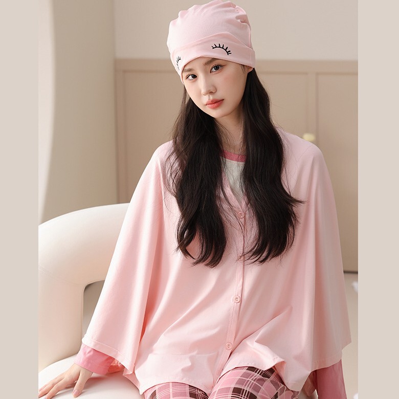Nursing confinement cotton confinement clothing postpartum confinement cap pregnant women office lactation shawl cape spring and autumn summer