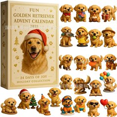 2025金毛寻回犬降临节日历Fun Golden Retriever Advent Calendar