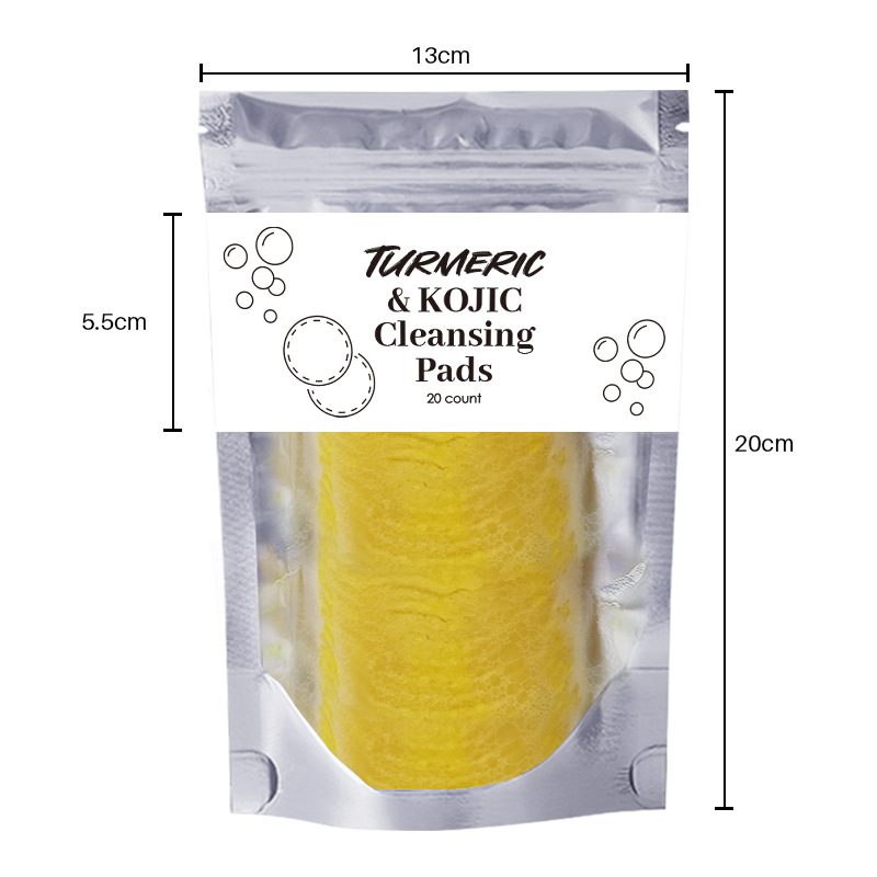 Turmeric Exfoliating Cleansing Pads Compressed Facial Sponges Skin Care Tools Fo - Picture 8 of 10