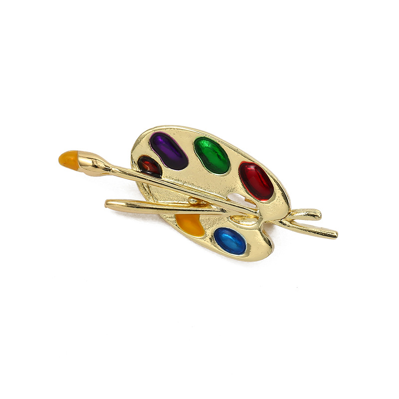 9g Weight Brooches Classification Daily Occasion Alloy Material Geometric Pattern Unisex Gender Stoving Varnish Design Retro Style Retro Pin Geometric Alloy Stoving Varnish Unisex Brooches 8