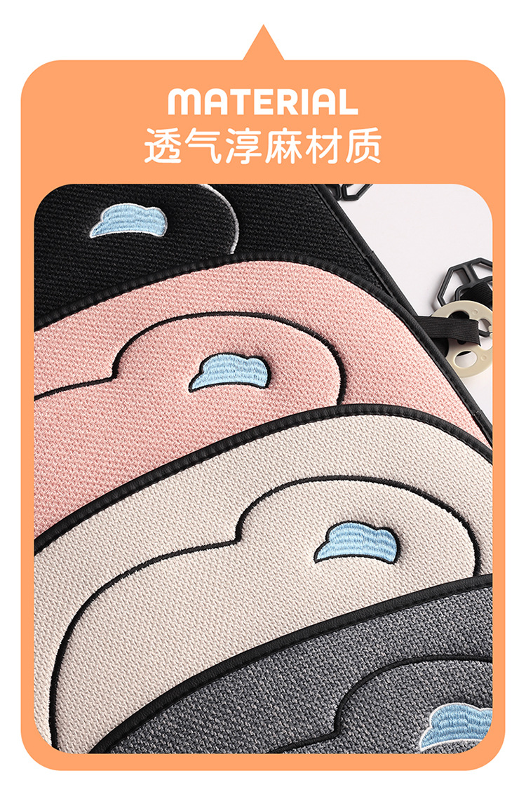 New Linen Car Seat Cushion Universal Four-Season Single-Piece Seat Cover Half-Pack Internet Celebrity Female Anti-Slip Cute Cross-Border Wholesale