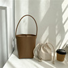 Small design capacious polyurethane matte shoulder bag